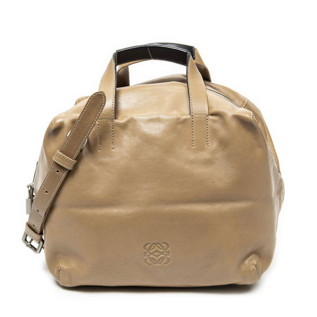 Loewe Organami Cubo Tongue Calfskin Leather Shoulder