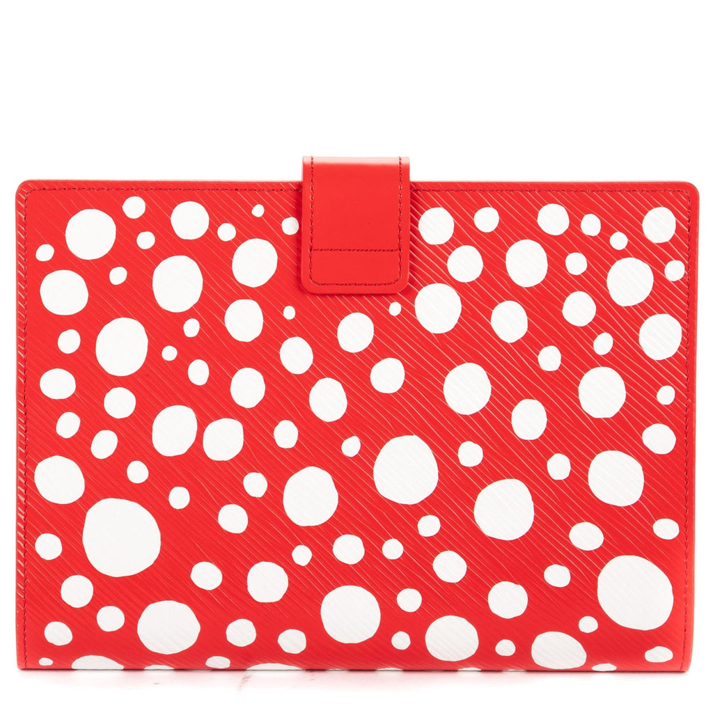 Louis Vuitton Yayoi Kusama Infinity Dots Paul Note Cover Red White Epi Pla — view 5