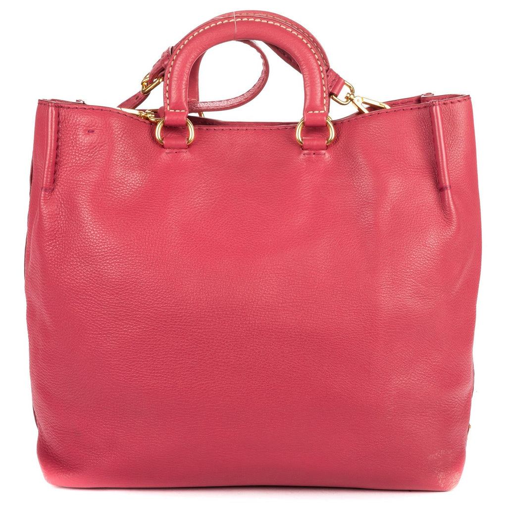 Prada GG Tote Pink Calfskin Leather — view 5