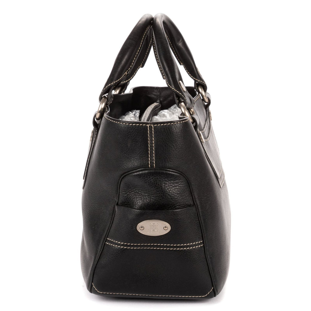 Celine Boogie Bag Black Spike Calfskin Leather — view 4