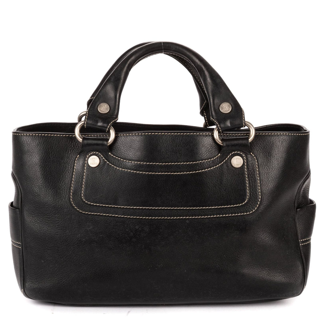 Celine Boogie Bag Black Spike Calfskin Leather — view 5