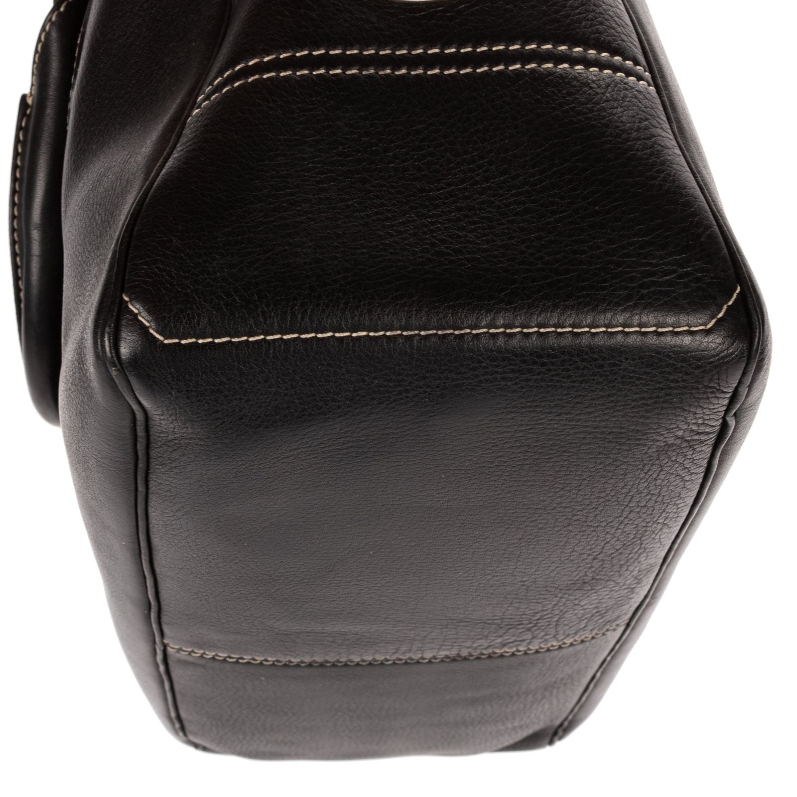Celine Boogie Bag Black Spike Calfskin Leather — view 8