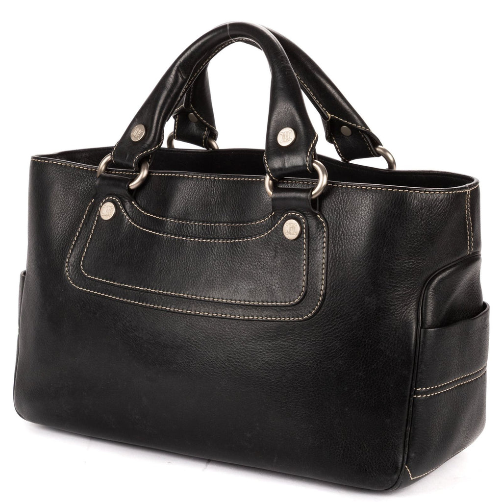 Celine Boogie Bag Black Spike Calfskin Leather — view 2