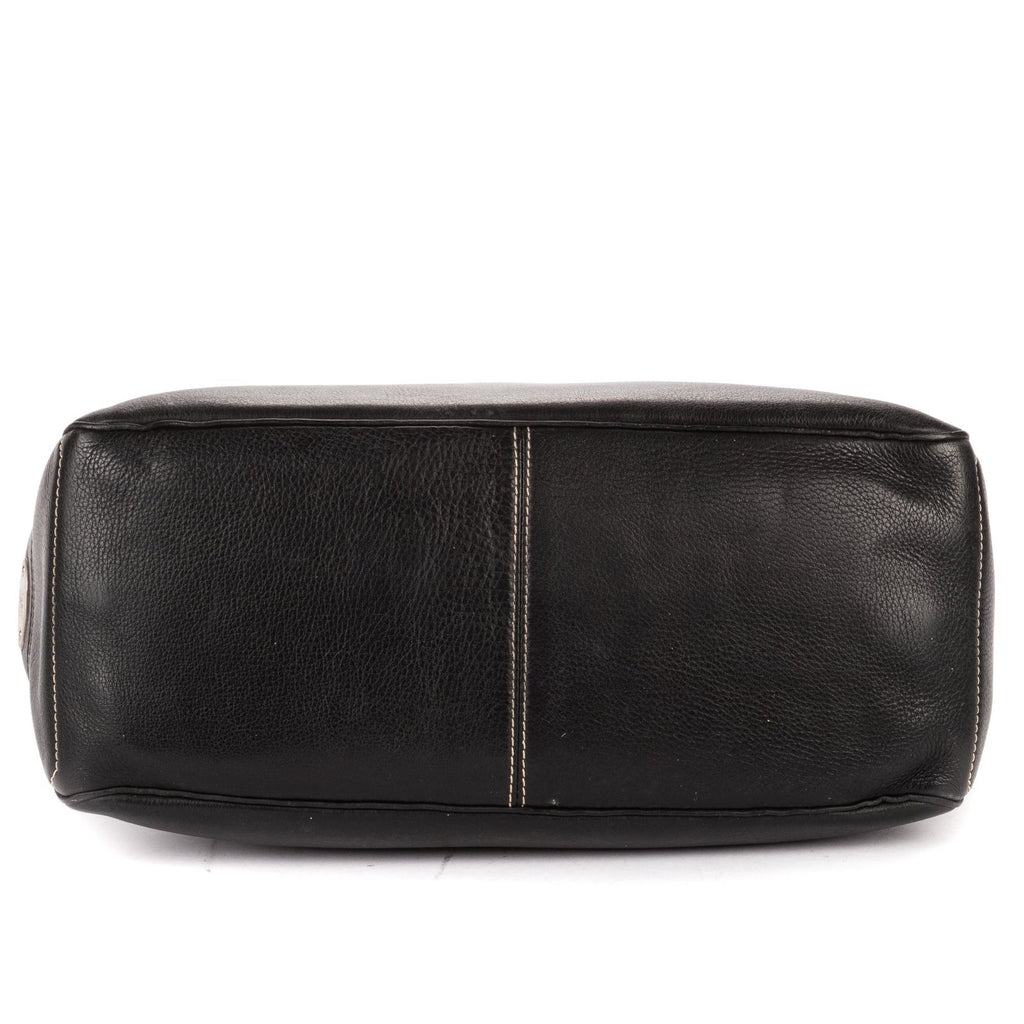 Celine Boogie Bag Black Spike Calfskin Leather — view 6