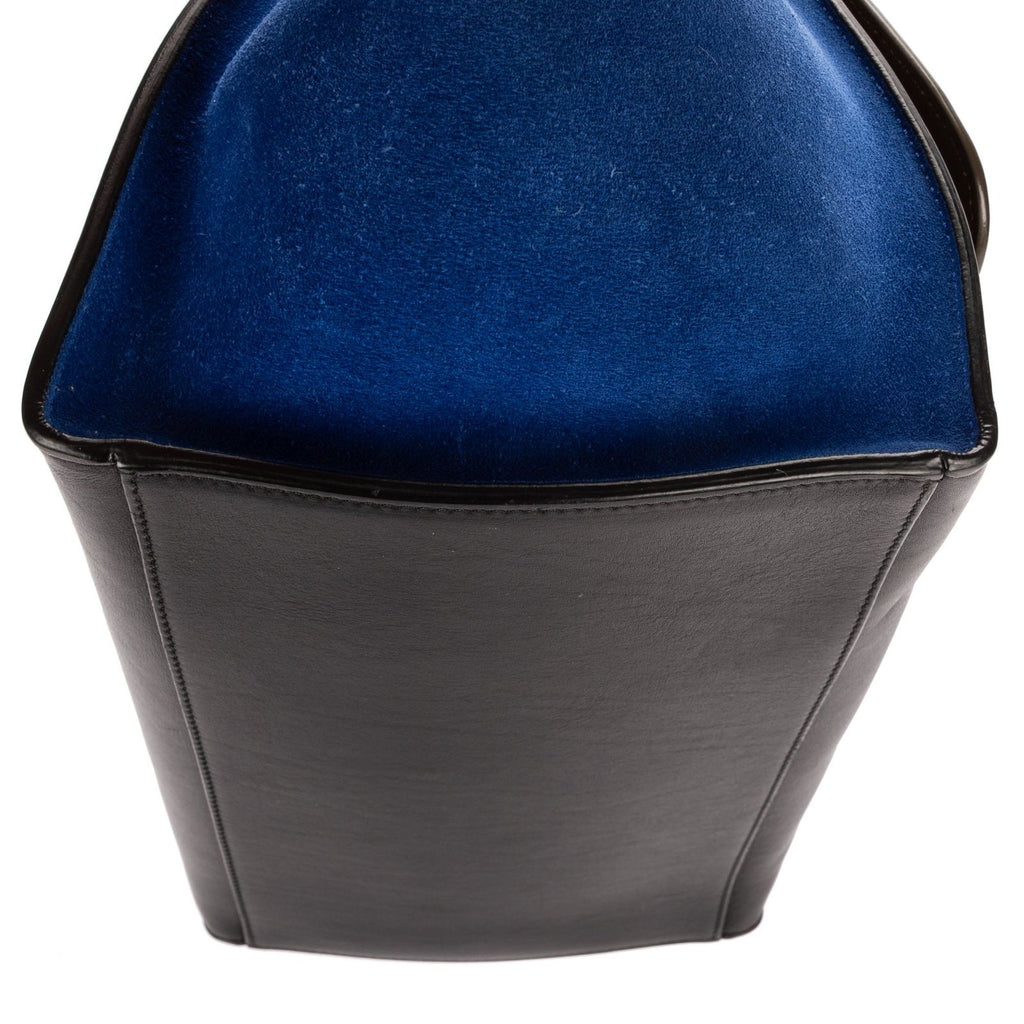 Celine Tricolor le Trapeze Zuto Pu Black Blue Smooth Calfskin Shoulder — view 8