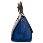 Celine Tricolor le Trapeze Zuto Pu Black Blue Smooth Calfskin Shoulder — view 4
