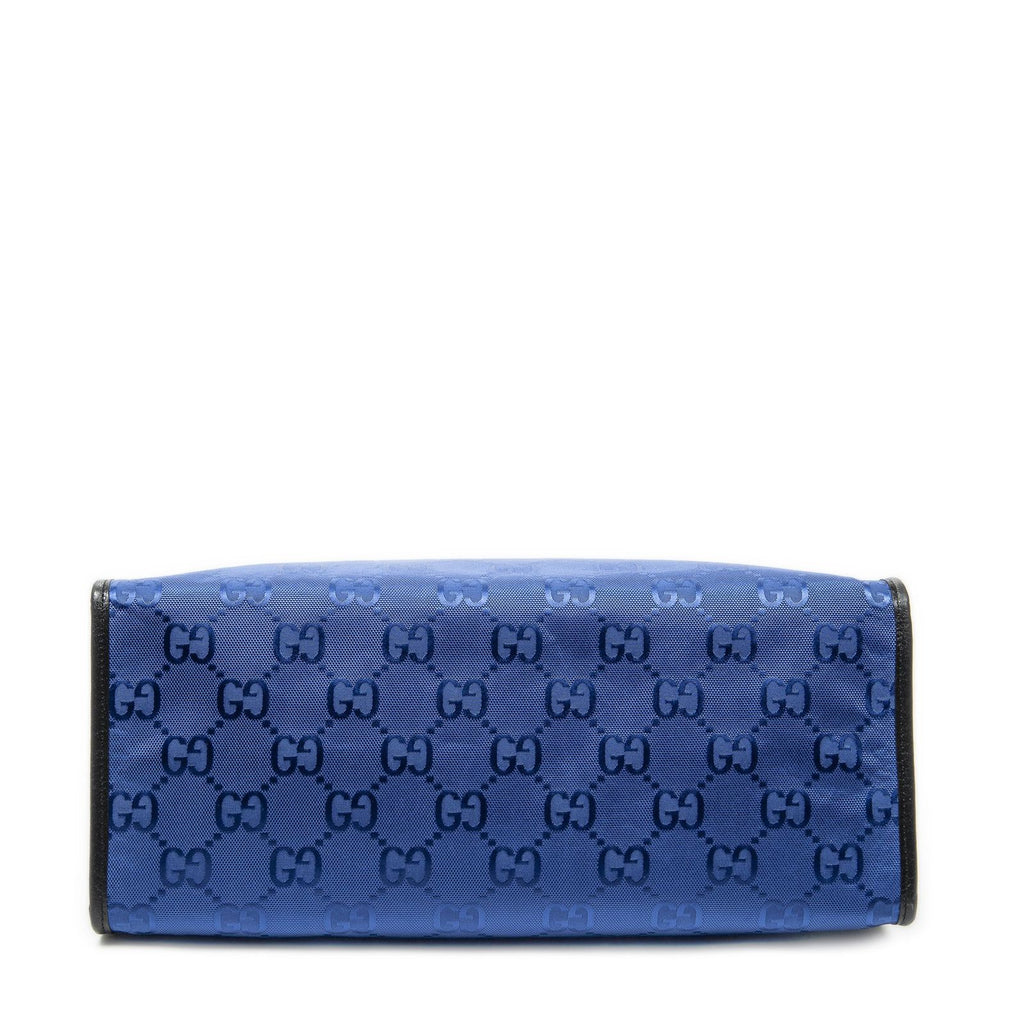 Gucci Off the Grid Blue Jumbo GG Canvas Shoulder — view 6