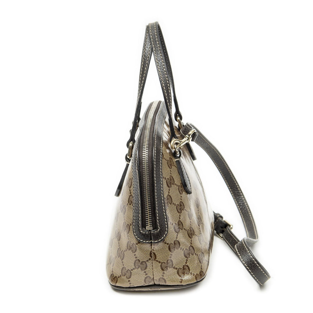 Gucci Mini Ma Si Crossbody Beige Crystal Canvas — view 3