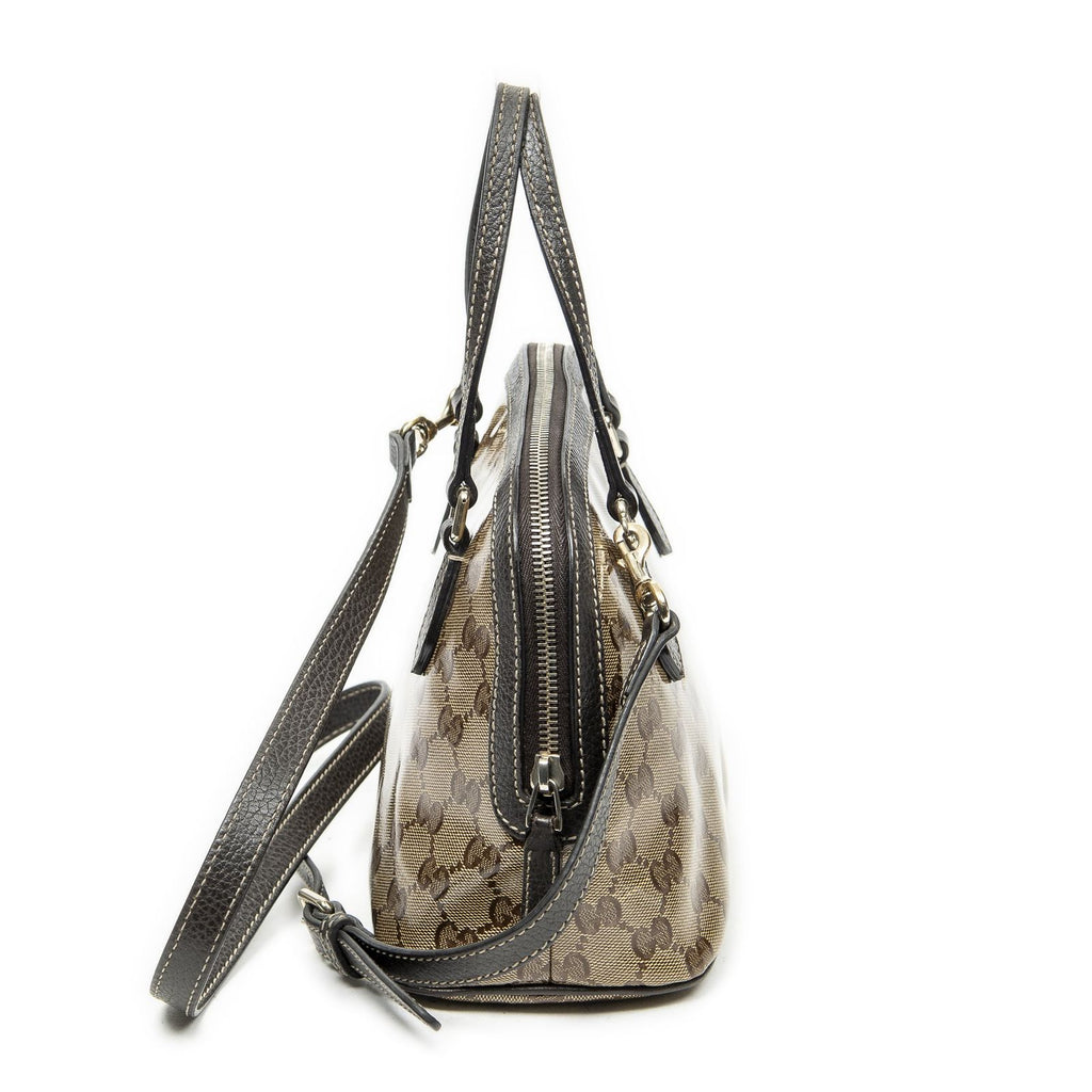 Gucci Mini Ma Si Crossbody Beige Crystal Canvas — view 4