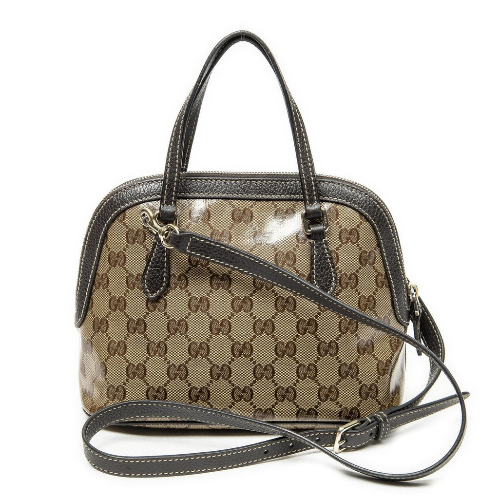 Gucci Mini Ma Si Crossbody Beige Crystal Canvas — view 5
