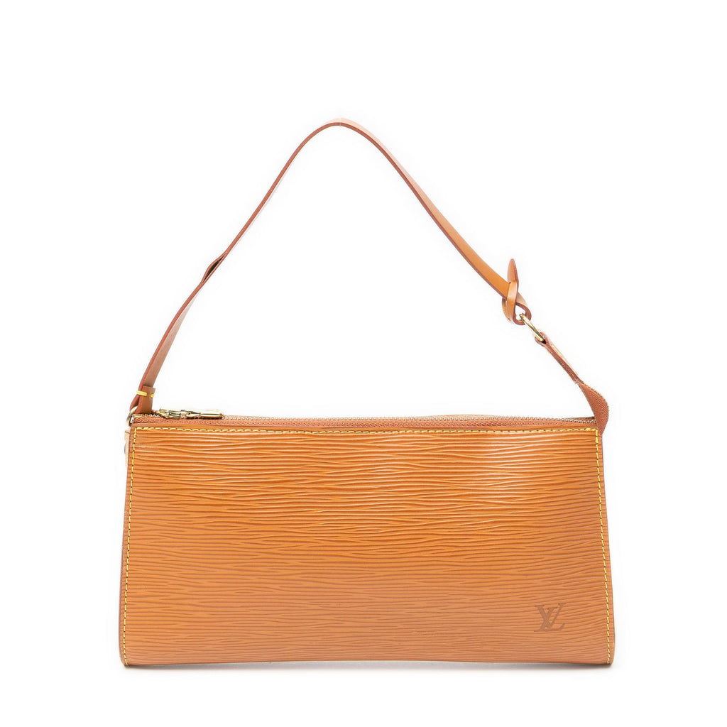 Louis Vuitton Pochette Gold Epi Handbag