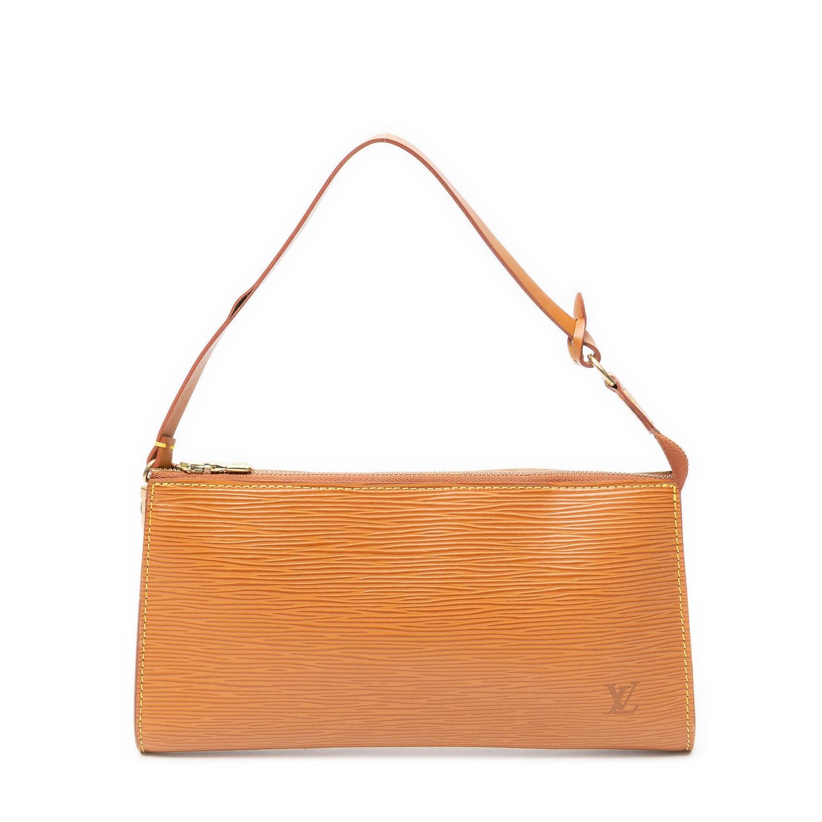 Louis Vuitton Pochette Gold Epi Handbag