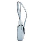 Celine Small Trotteur Crossbody Blue Grain Calf Skin Leather — view 4