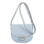 Celine Small Trotteur Crossbody Blue Grain Calf Skin Leather