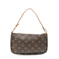 Louis Vuitton Pochette Brown Monogram Canvas Handbag