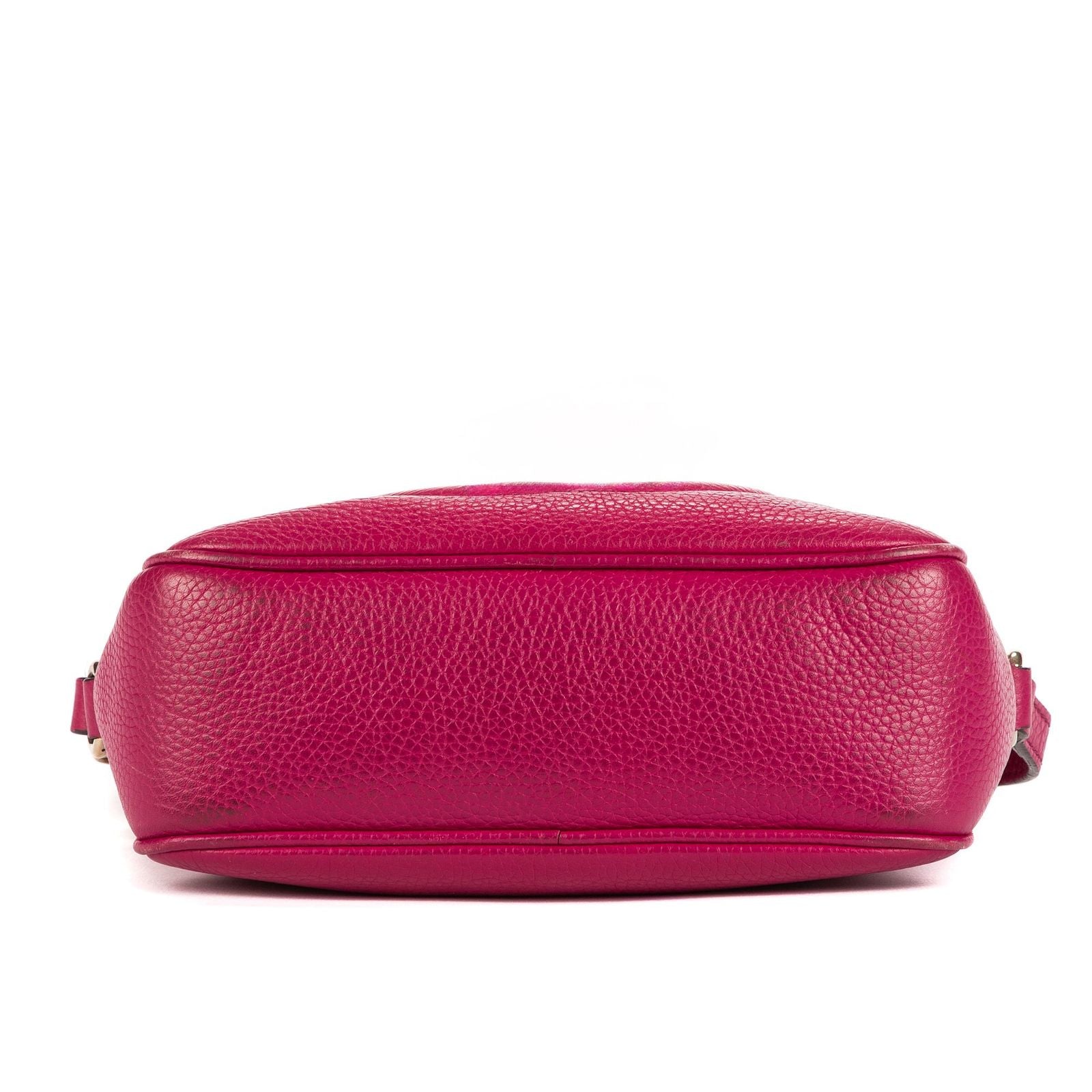 Gucci Soho Disco Pink Gray Leather Shoulder — view 6