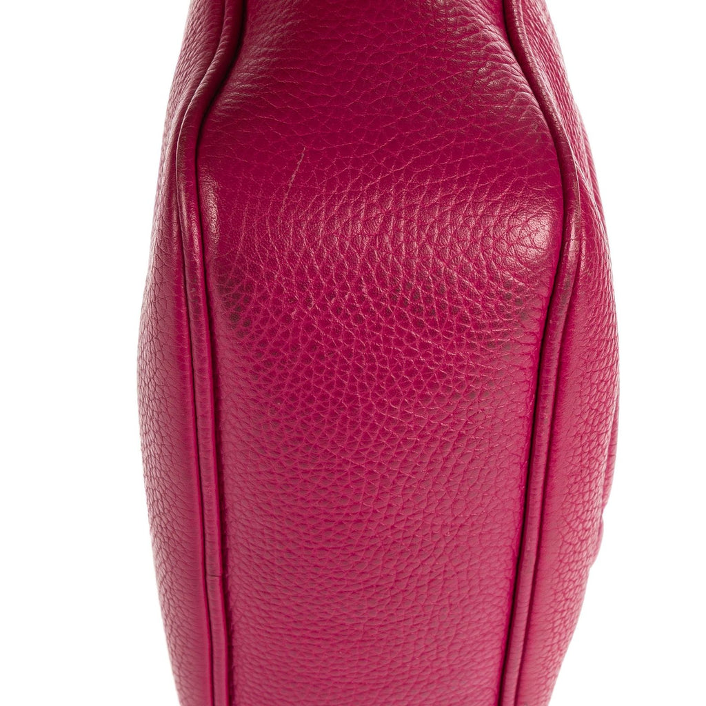 Gucci Soho Disco Pink Gray Leather Shoulder — view 7