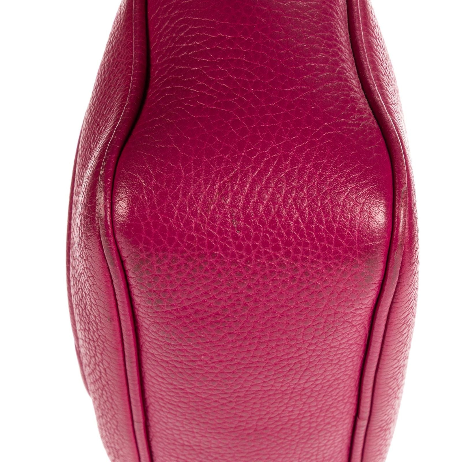 Gucci Soho Disco Pink Gray Leather Shoulder — view 8