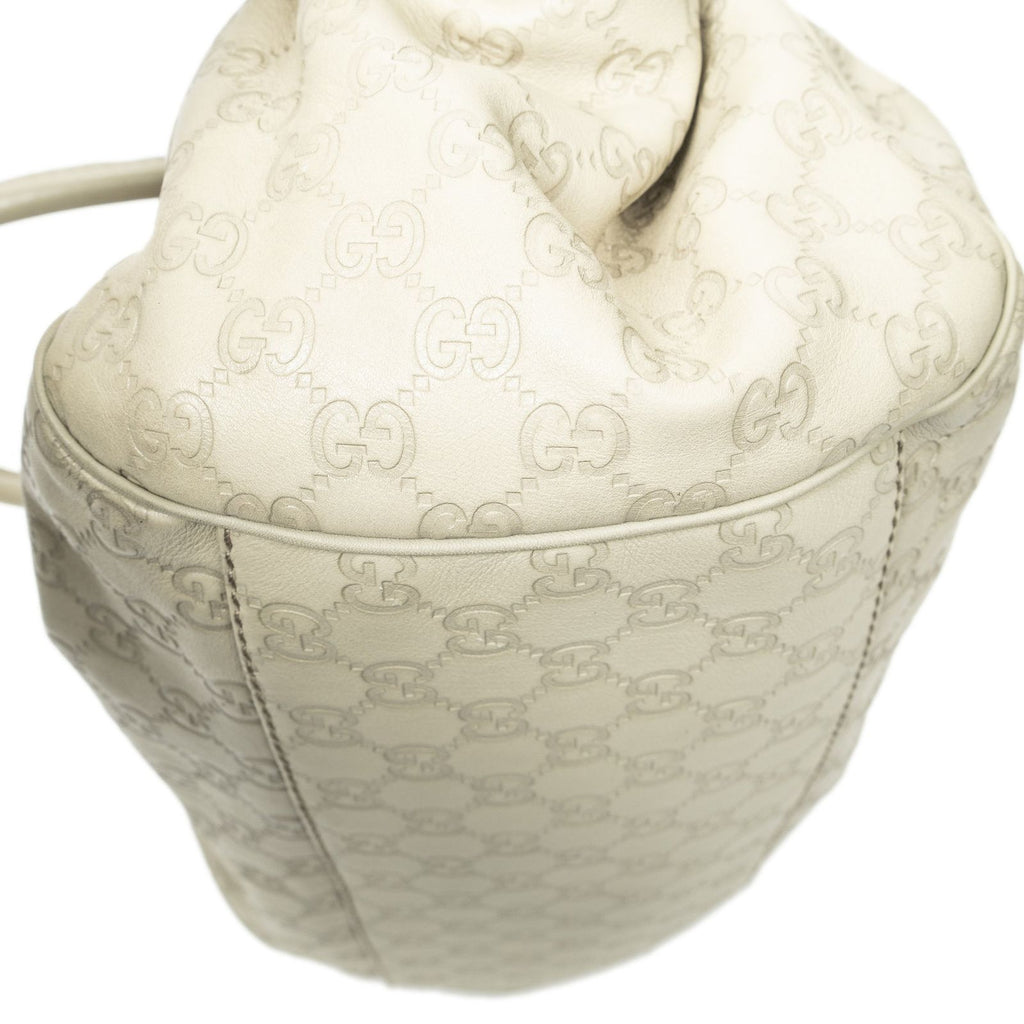 Gucci Midi Amsu Key Boston Ivory Guccissima Shoulder — view 7