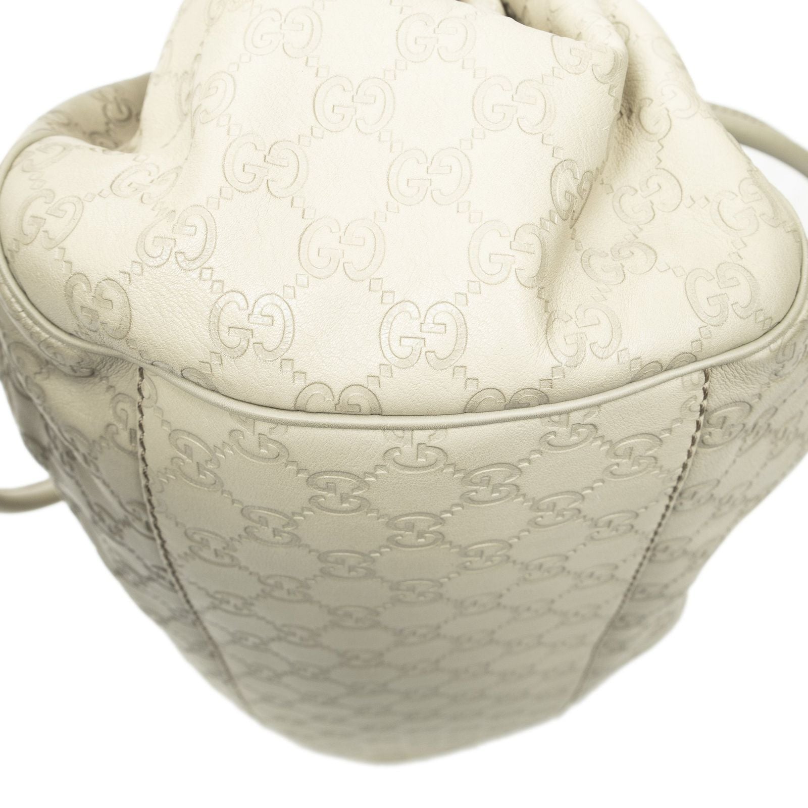 Gucci Midi Amsu Key Boston Ivory Guccissima Shoulder — view 8
