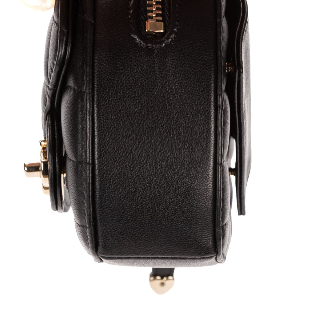 Chanel Heart Belt Bag Black Quilted Lambskin Leather — view 7