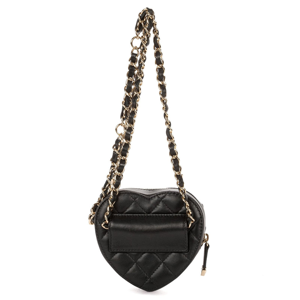 Chanel Heart Belt Bag Black Quilted Lambskin Leather — view 5