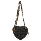 Chanel Heart Belt Bag Black Quilted Lambskin Leather — view 5