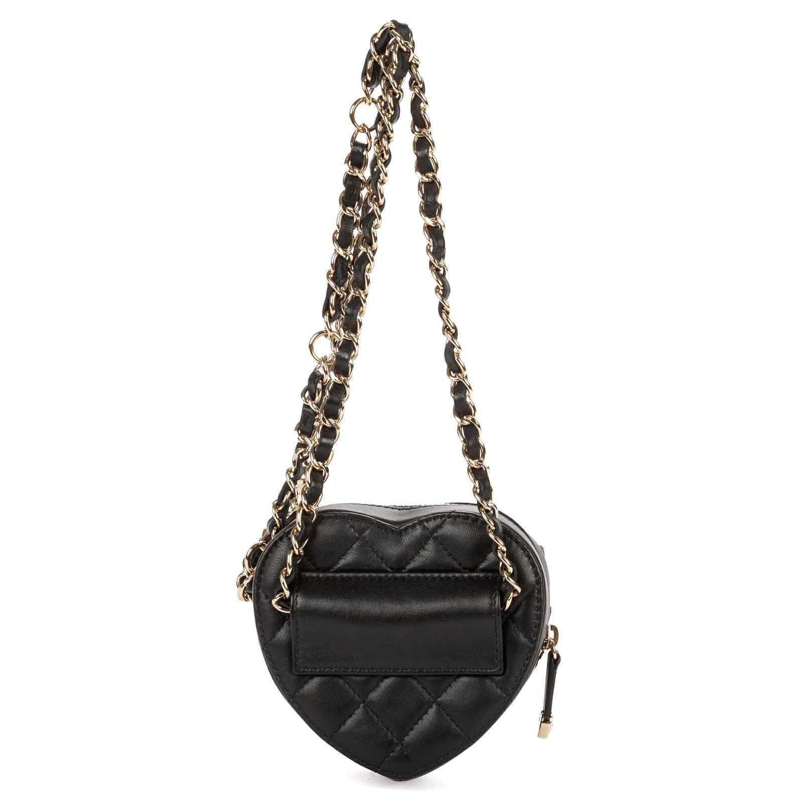Chanel Heart Belt Bag Black Quilted Lambskin Leather — view 5