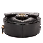 Chanel Heart Belt Bag Black Quilted Lambskin Leather — view 6