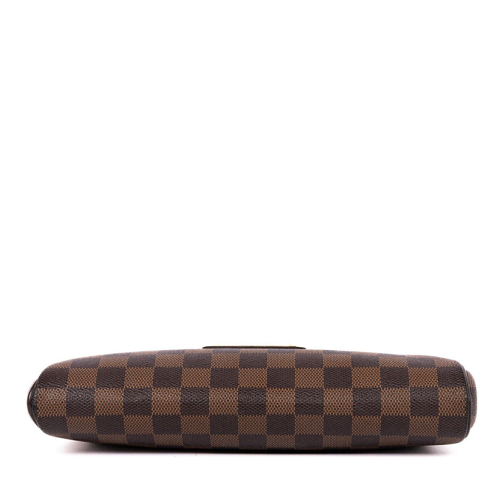 Louis Vuitton Envelope Puclutch Crossbody Brown Damier Ebene — view 6