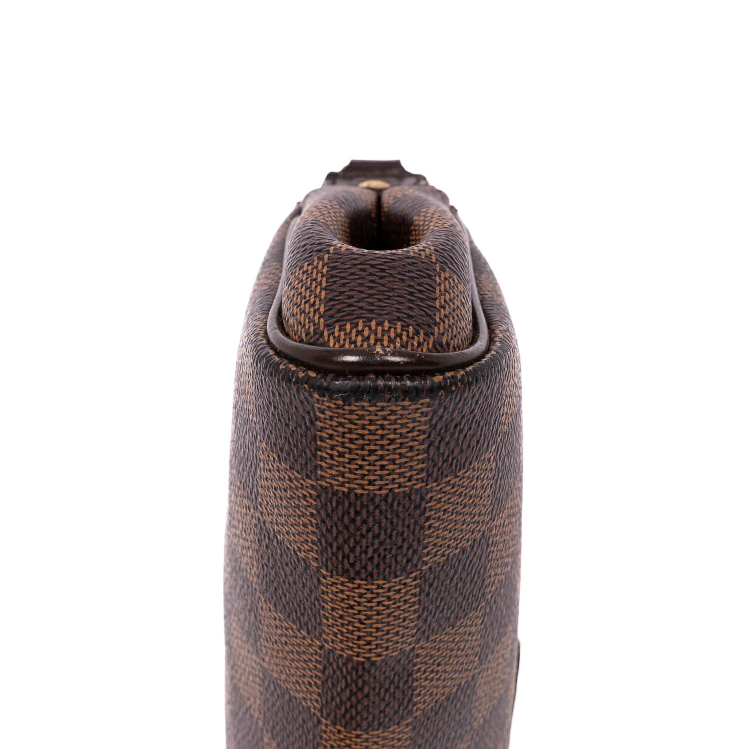 Louis Vuitton Envelope Puclutch Crossbody Brown Damier Ebene — view 8