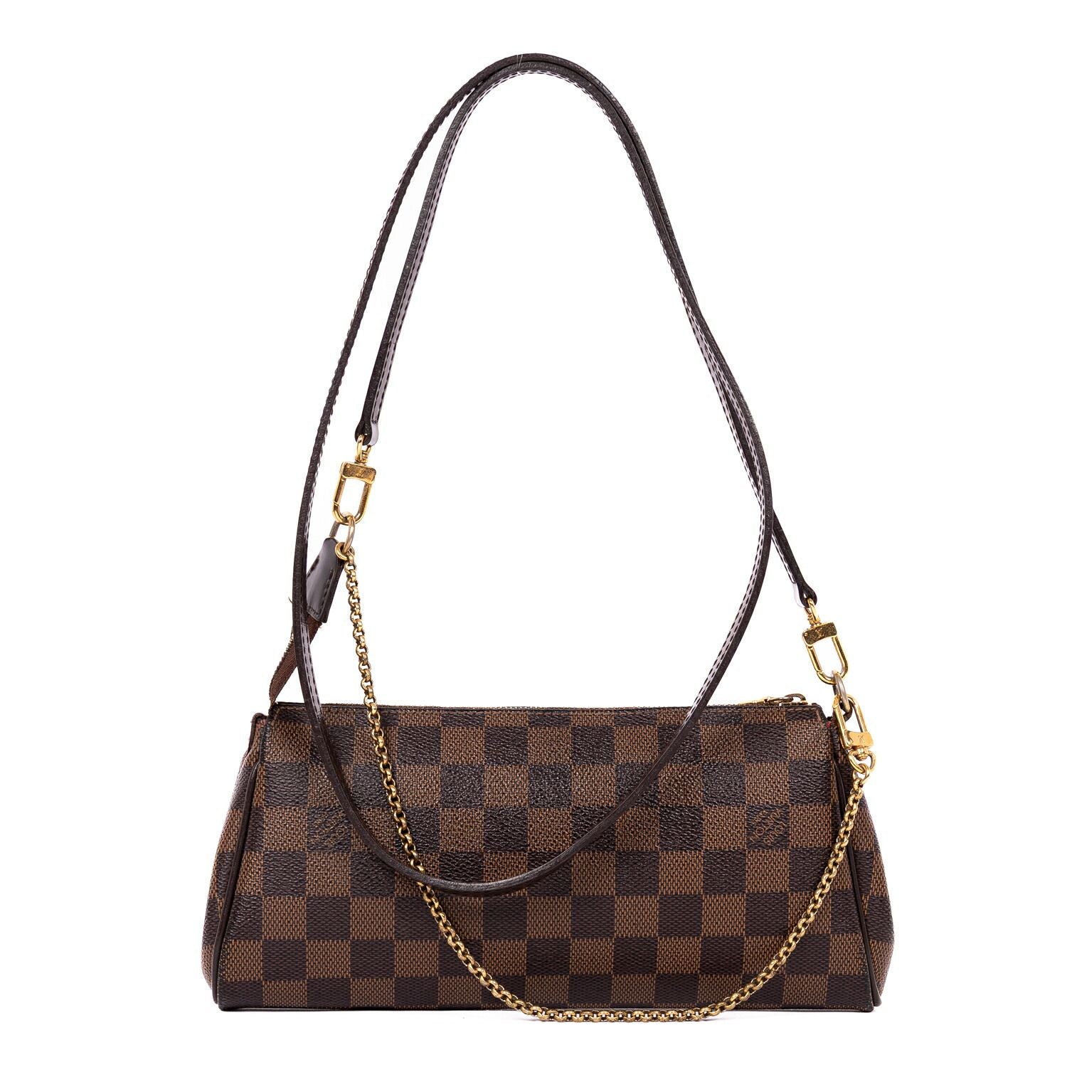 Louis Vuitton Envelope Puclutch Crossbody Brown Damier Ebene — view 5