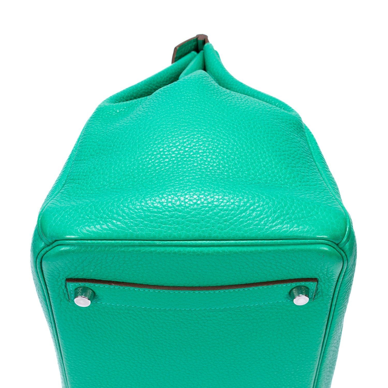 Hermes Birkin Retourne Mint Green Clemence Leather — view 7