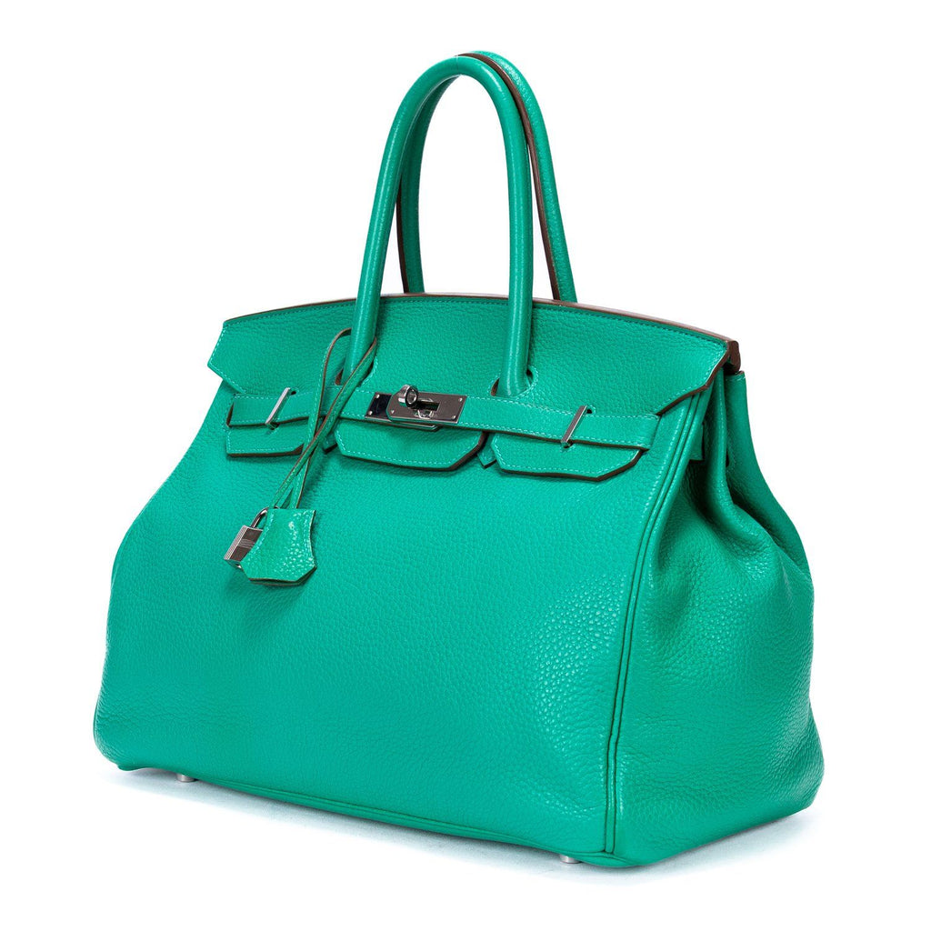 Hermes Birkin Retourne Mint Green Clemence Leather — view 2