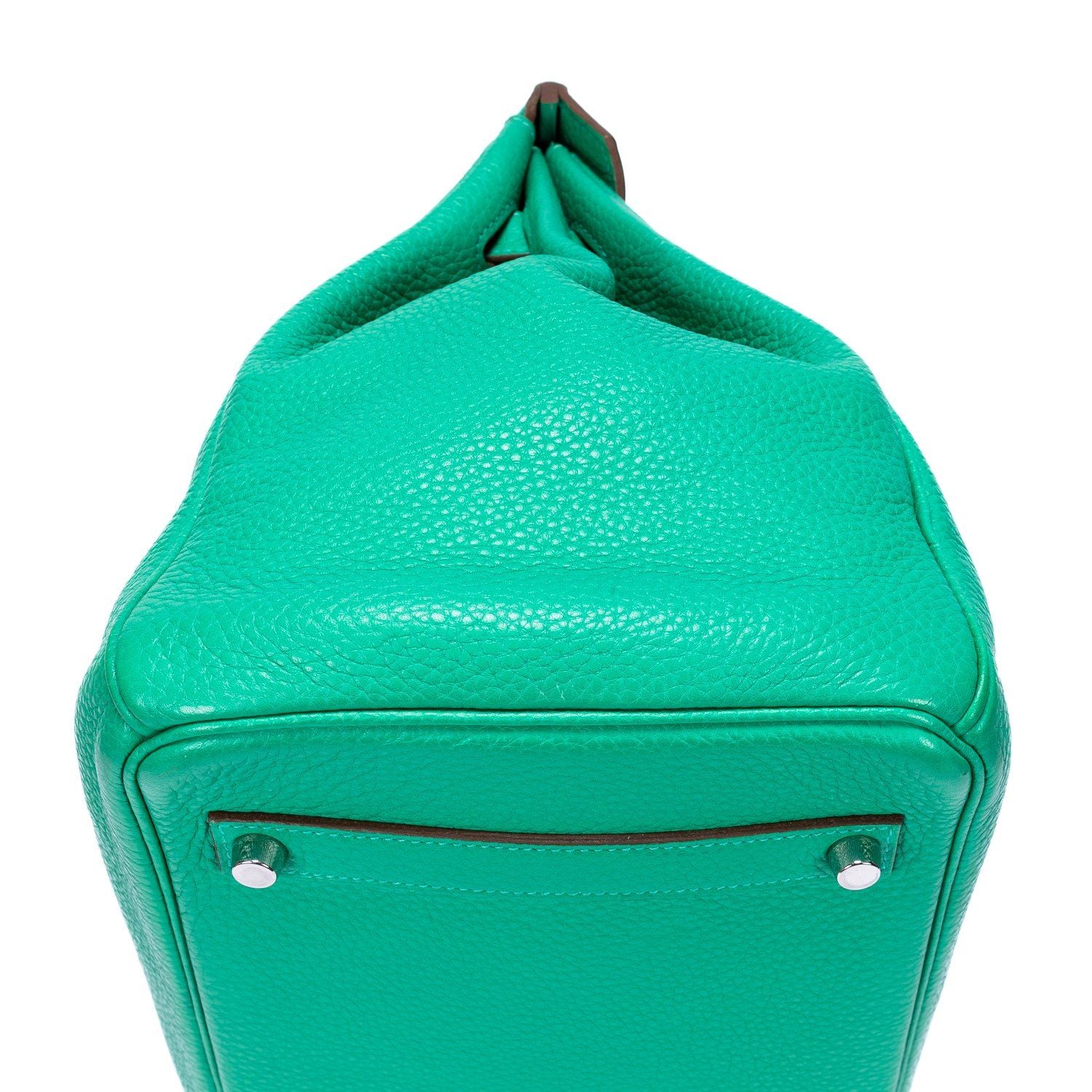 Hermes Birkin Retourne Mint Green Clemence Leather — view 8