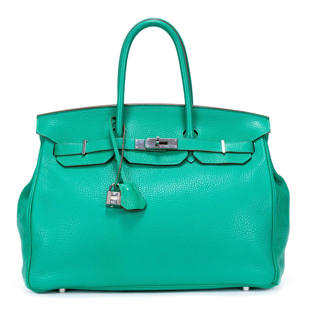 Hermes Birkin Retourne Mint Green Clemence Leather