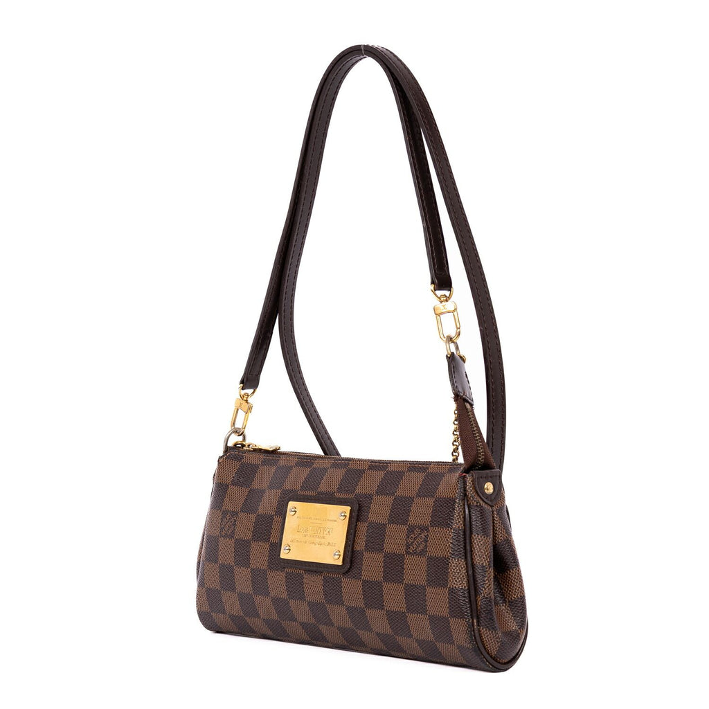 Louis Vuitton Envelope Puclutch Crossbody Brown Damier Ebene — view 2