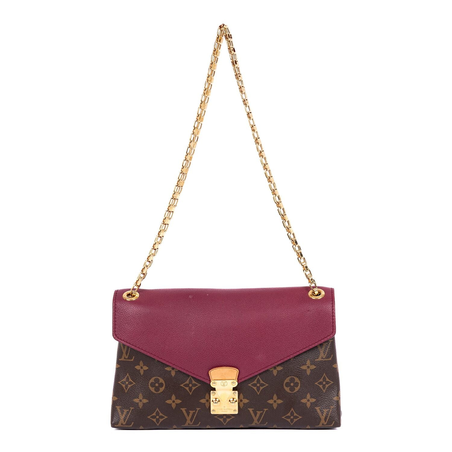 Louis Vuitton Pallas Brown Gandhi Monogram Canvas Handbag