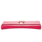 Saint Laurent Line Clutch Pink Calfskin Leather — view 6