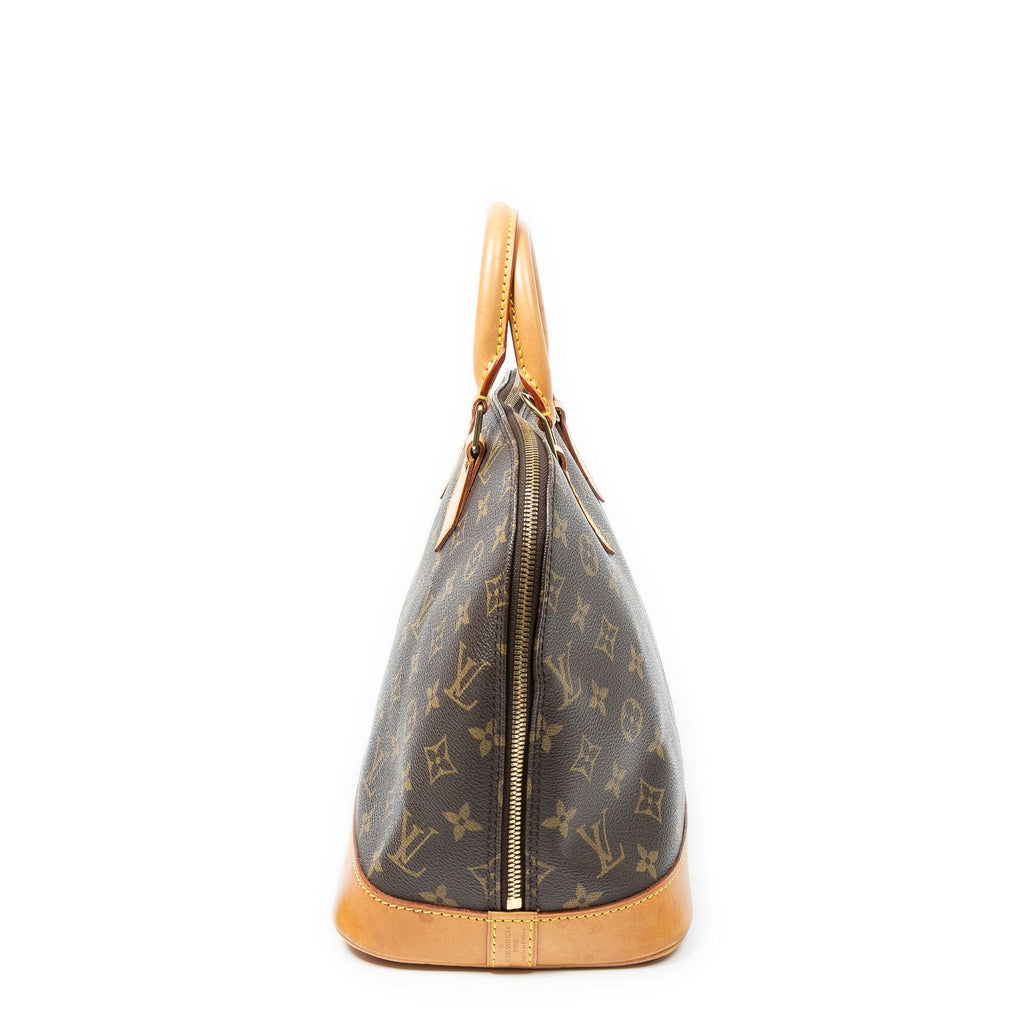 Louis Vuitton Alma Brown Monogram Canvas Handbag — view 3