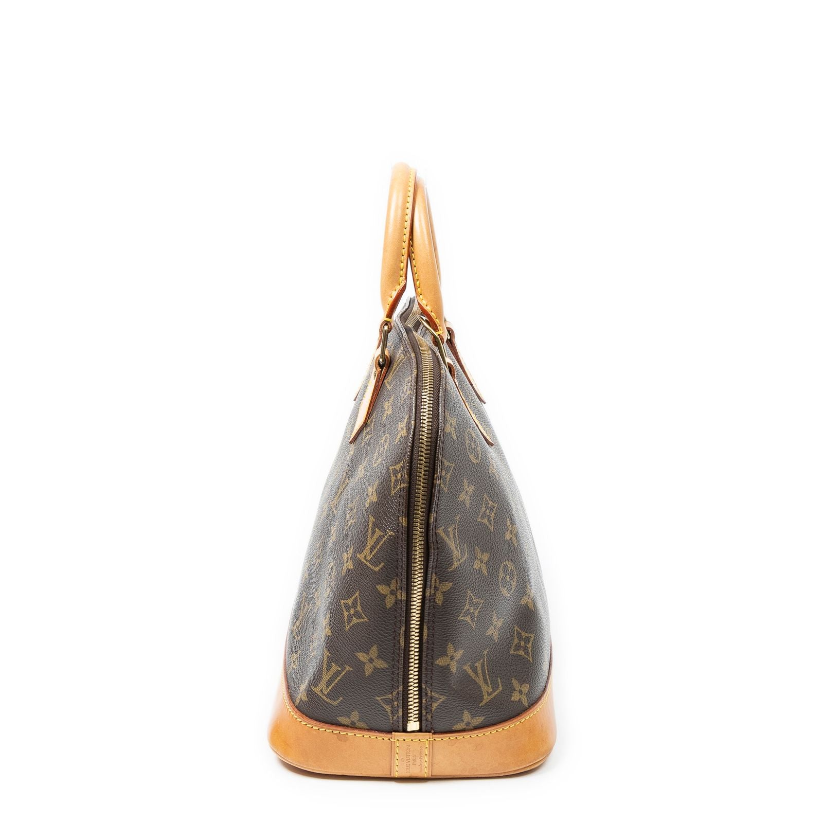Louis Vuitton Alma Brown Monogram Canvas Handbag — view 3