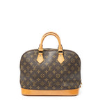 Louis Vuitton Alma Brown Monogram Canvas Handbag — view 5