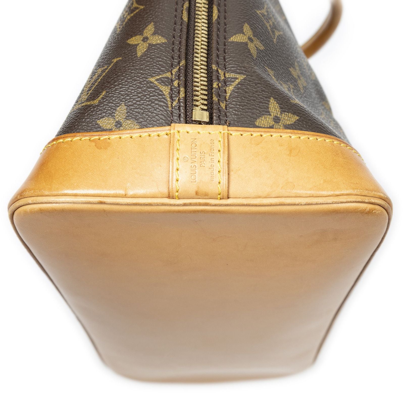 Louis Vuitton Alma Brown Monogram Canvas Handbag — view 7