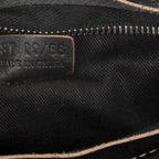 Celine Double Pocket Waist Bag Black Macadamia Canvas — view 5