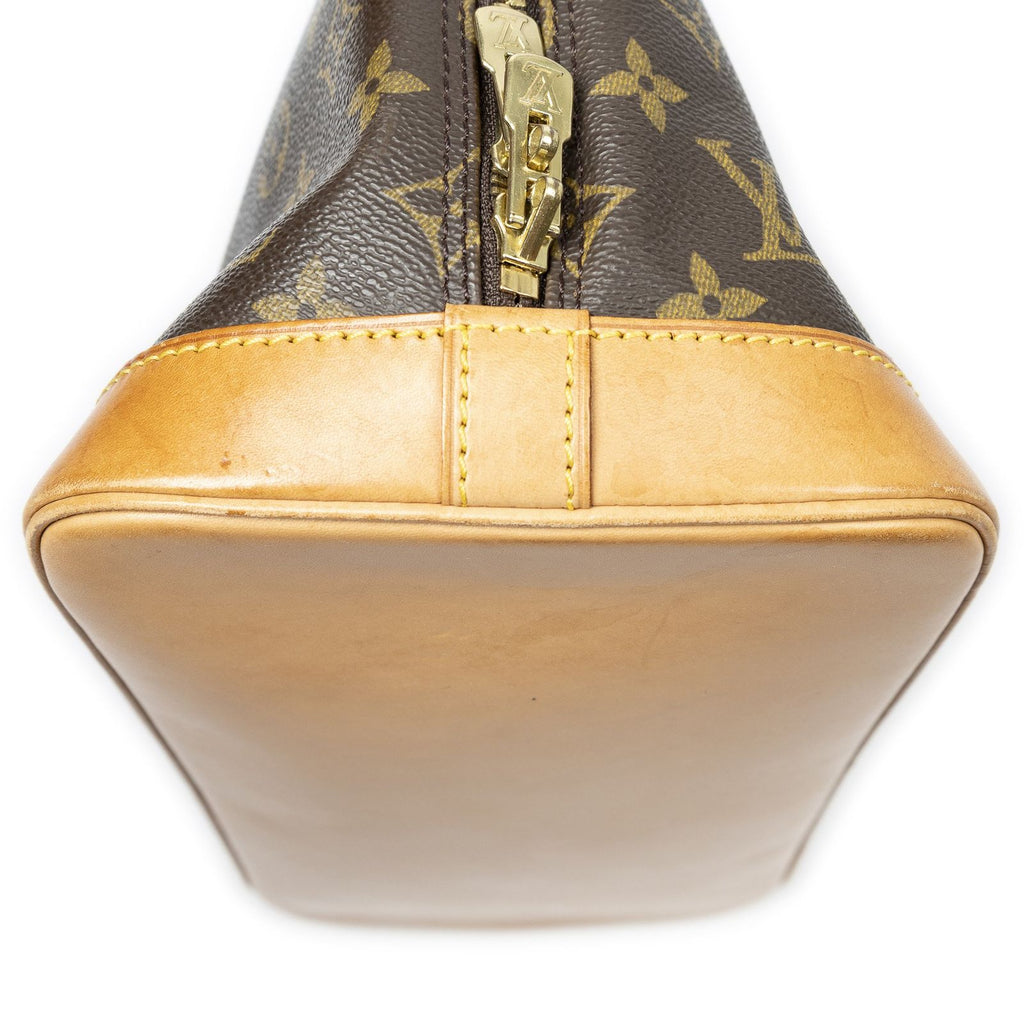 Louis Vuitton Alma Brown Monogram Canvas Handbag — view 8