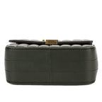 Saint Laurent Small Vicky Chain Flap Crossbody Da Green Matelasse Calfskin — view 6