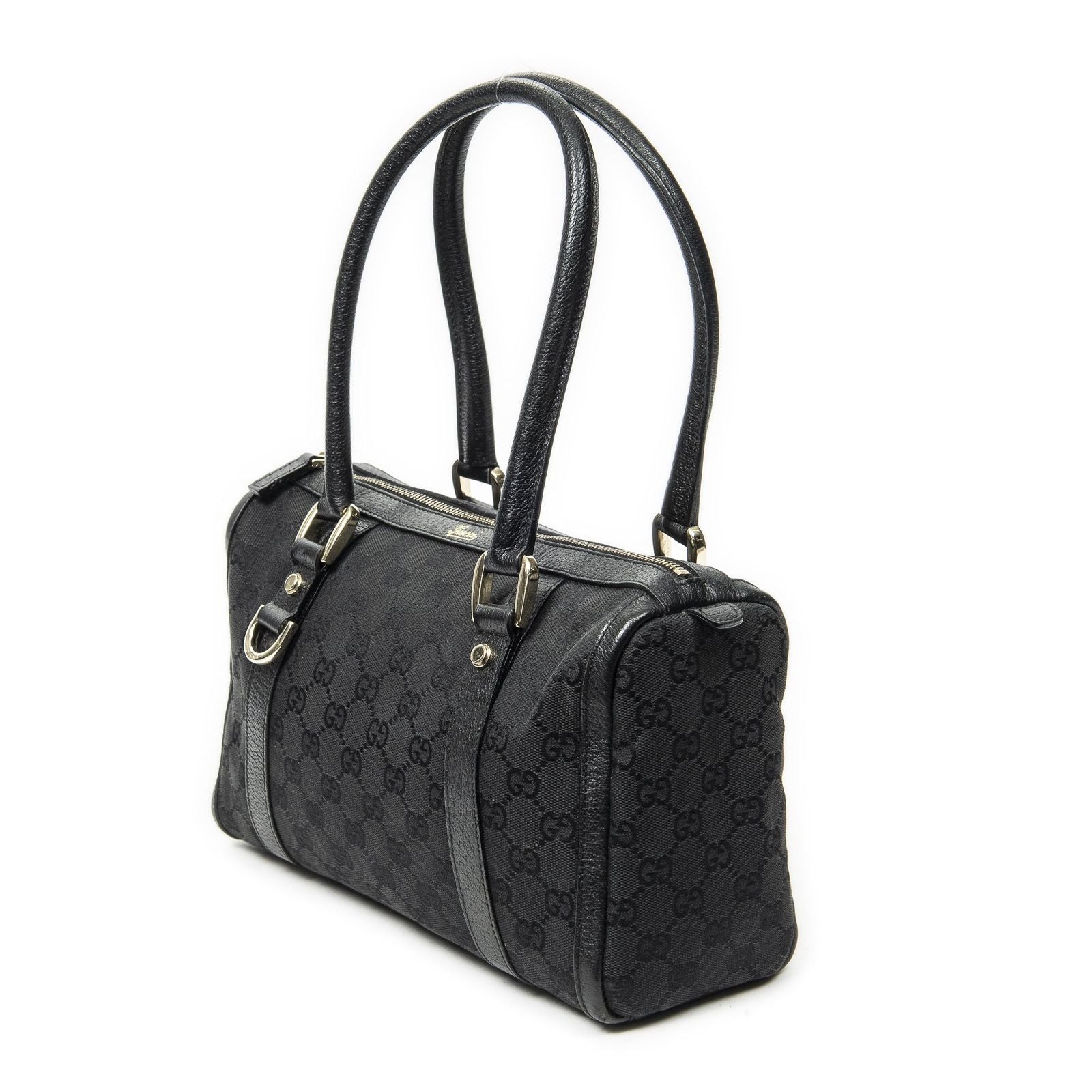 Gucci Abbey Boston Black GG Canvas Shoulder — view 2