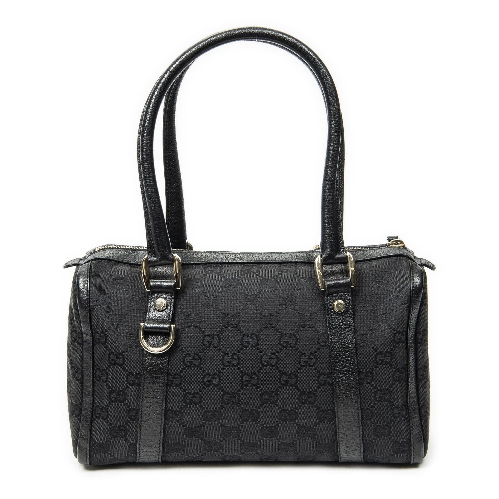 Gucci Abbey Boston Black GG Canvas Shoulder — view 5