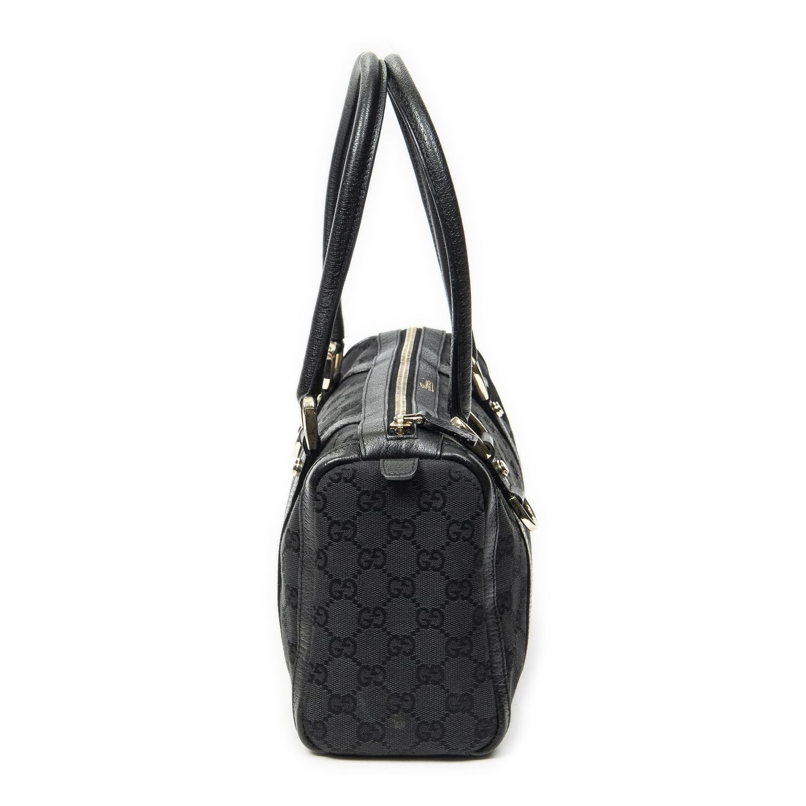 Gucci Abbey Boston Black GG Canvas Shoulder — view 4