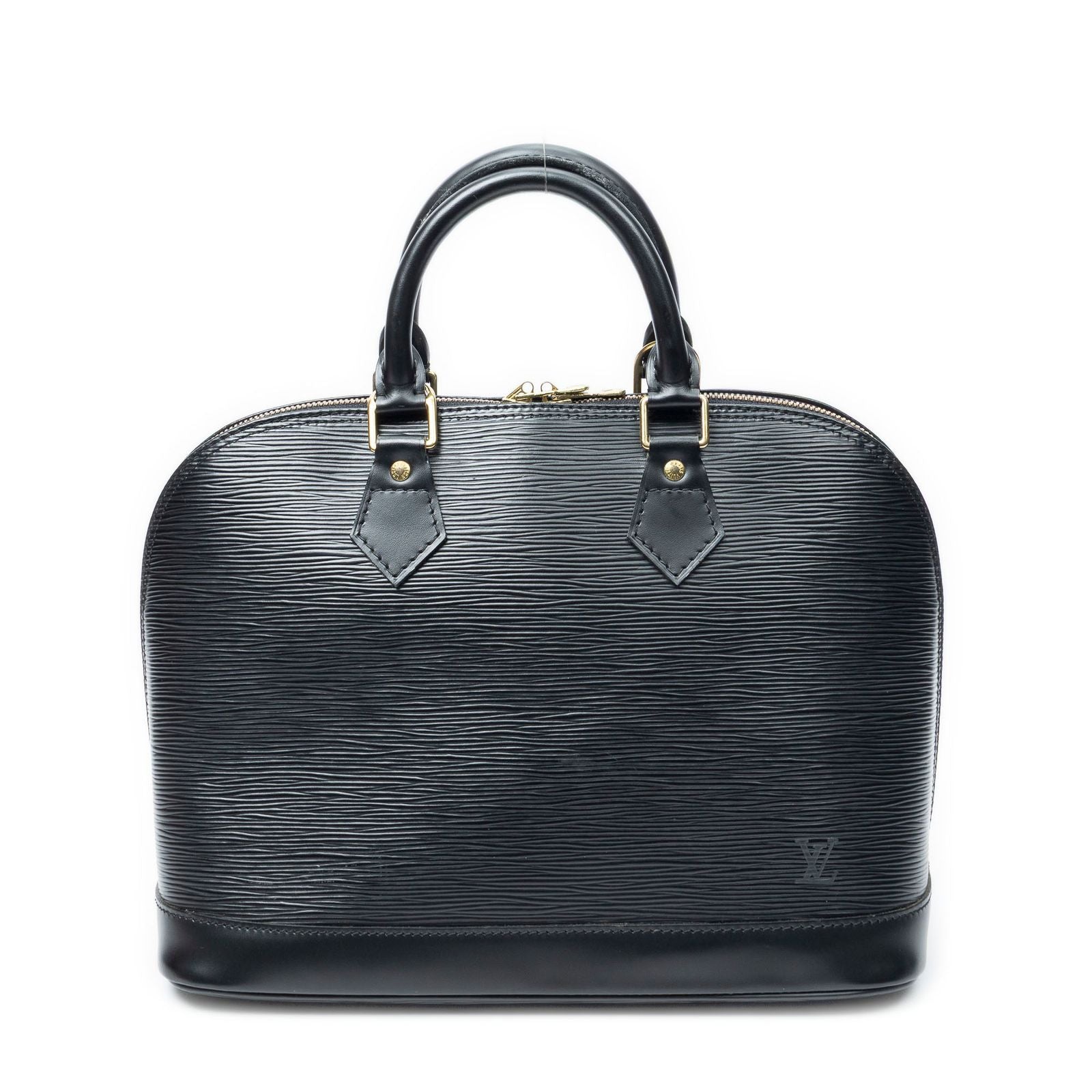 Louis Vuitton Alma Black Epi Handbag